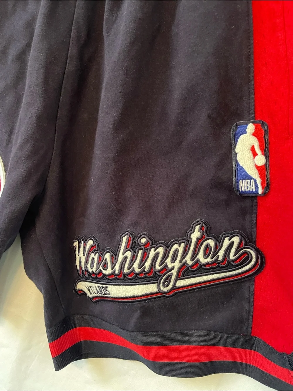 NBA Washington Wizards Black & Red Athletic Shorts